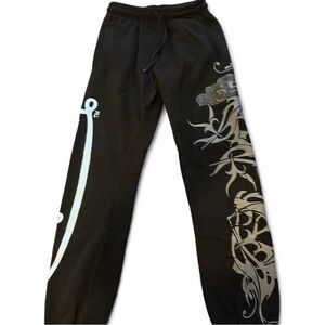 black & blue von dutch car sweatpants